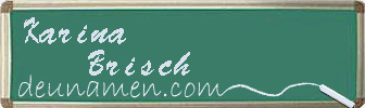 Karina Brisch Visitenkarte